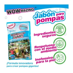 WOWMAZING 3 Sobres Pompas Gigantes * Juguetes Al Aire Libre