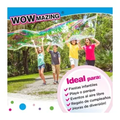 WOWMAZING 3 Sobres Pompas Gigantes * Juguetes Al Aire Libre