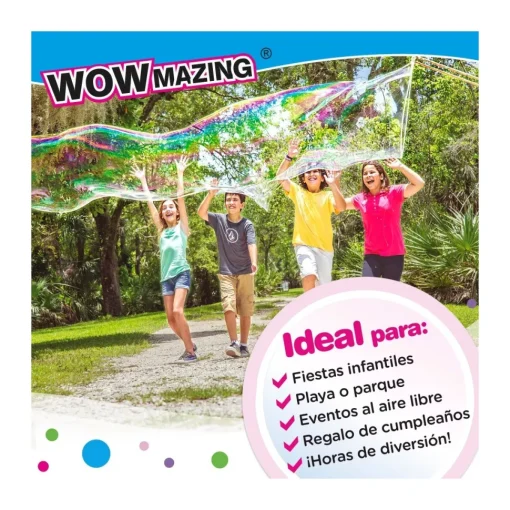 WOWMAZING 3 Sobres Pompas Gigantes * Juguetes Al Aire Libre