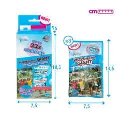 WOWMAZING 3 Sobres Pompas Gigantes * Juguetes Al Aire Libre
