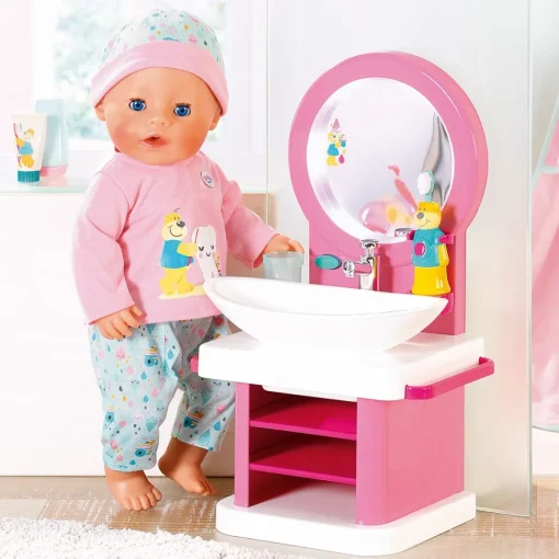 Baby Born Accesorio De Muneca Bebe Bano Lavabo Hora De Lavarse Los Dientes * Munecas Y Peluches