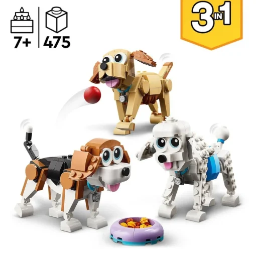 LEGO Animales De Juguete Para Construir Perros Adorables Y Accesorios Creator 3 En 1* Puzzles Y Construcciones