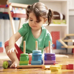 Melissa & Doug Apilador Geometrico * Preescolar