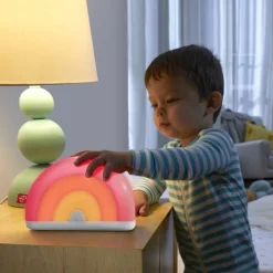 Fisher-Price Arcoiris Calmante Juguete Con Luces Calidas Y Sonidos Relajantes, Ayuda Para Conciliar El Sueno * Preescolar