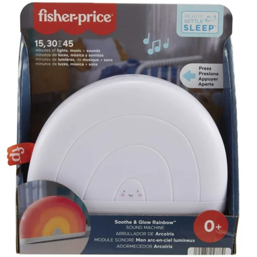 Fisher-Price Arcoiris Calmante Juguete Con Luces Calidas Y Sonidos Relajantes, Ayuda Para Conciliar El Sueno * Preescolar