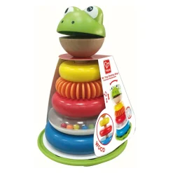 Hape Aros Apilables Sr. Rana Juguete De Madera * Preescolar