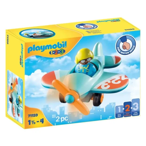 Playmobil Avion 1.2.3* Muñecos Articulados