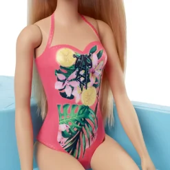 Barbie Muneca Rubia De 30 Cm Con Piscina, Tobogan Y Accesorios* Munecas Y Peluches