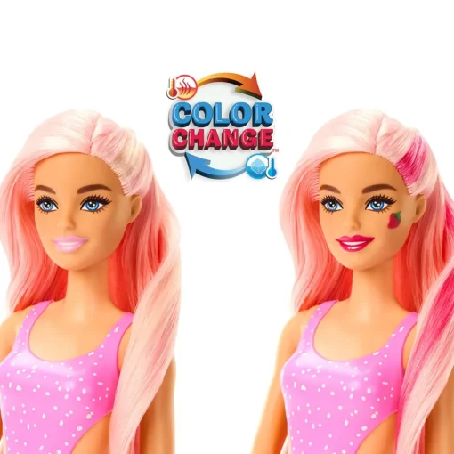 Barbie Pop! Reveal Frutas Muneca Que Revela Sus Colores Con Accesorios Sorpresa Fresa* Munecas Y Peluches