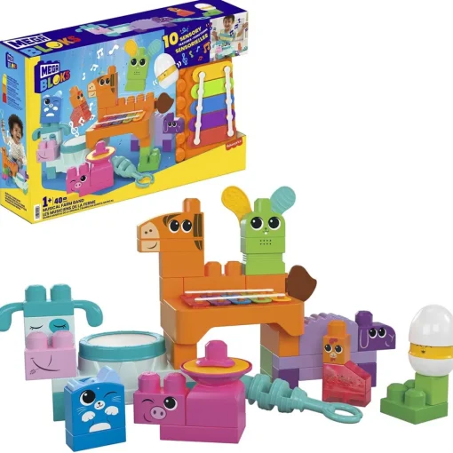 Mega Bloks Bloques De Construccion Banda Granja Musical * Preescolar