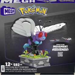 Mega Construx Bloques De Construccion Pokemon Motion Butterfree * Puzzles Y Construcciones