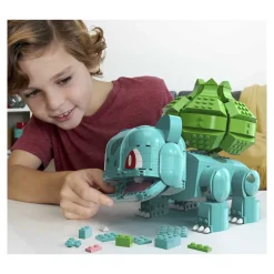 Mega Bloques De Construccion Pokemon Bulbasaur Gigante * Puzzles Y Construcciones