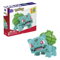 Mega Bloques De Construccion Pokemon Bulbasaur Gigante * Puzzles Y Construcciones