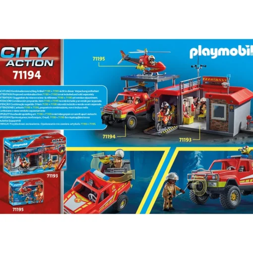Playmobil Camion De Bomberos City Action* Muñecos Articulados