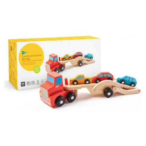 El Corte Inglés Camion Portacoches De Madera Sostenible En Ruta El Corte Ingles* Preescolar