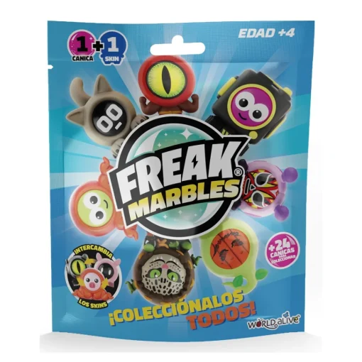 Freak Marbles Canicas En Sobres Sorpresa * Muñecos Articulados