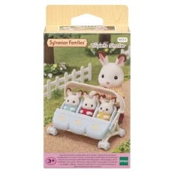Sylvanian Families Carrito De Trillizos* Munecas Y Peluches