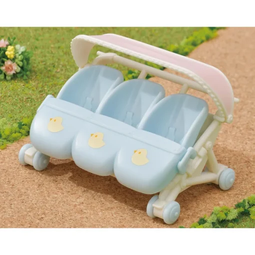 Sylvanian Families Carrito De Trillizos* Munecas Y Peluches