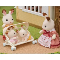 Sylvanian Families Carrito De Trillizos* Munecas Y Peluches