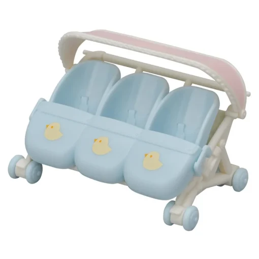 Sylvanian Families Carrito De Trillizos* Munecas Y Peluches