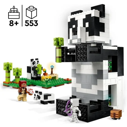 LEGO Casa De Juguete Para Construir El Refugio-Panda Con Animales Y Mini Figuras Minecraft* Puzzles Y Construcciones