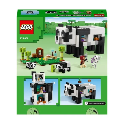 LEGO Casa De Juguete Para Construir El Refugio-Panda Con Animales Y Mini Figuras Minecraft* Puzzles Y Construcciones