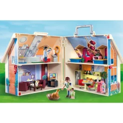 Playmobil Casa De Munecas Maletin De Juguete Con Muebles Dollhouse* Muñecos Articulados