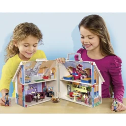Playmobil Casa De Munecas Maletin De Juguete Con Muebles Dollhouse* Muñecos Articulados