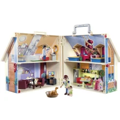 Playmobil Casa De Munecas Maletin De Juguete Con Muebles Dollhouse* Muñecos Articulados