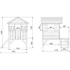 MASGAMES Casita Lollipop Azul Elevada Madera* Casitas Y Parques