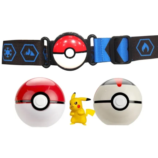 Bizak Cinturon Pokeball Bola De Ataque Pokemon * Muñecos Articulados