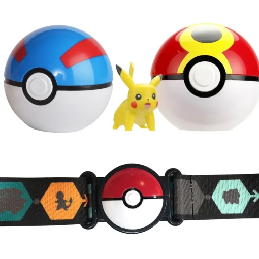 Bizak Cinturon Pokeball Bola De Ataque Pokemon * Muñecos Articulados