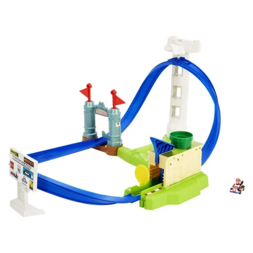 Hot Wheels Circuito Slam Pista De Coches De Juguete Con Personaje Mario Kart * Coches, Circuitos Y Radiocontrol