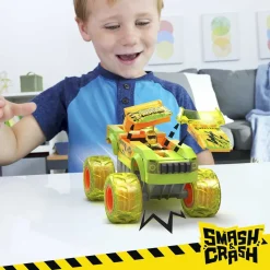 Mega Construx Coche De Bloques De Construccion Coche Monster Trucks Gunkster Hot Wheels * Puzzles Y Construcciones