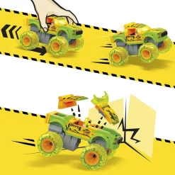 Mega Construx Coche De Bloques De Construccion Coche Monster Trucks Gunkster Hot Wheels * Puzzles Y Construcciones