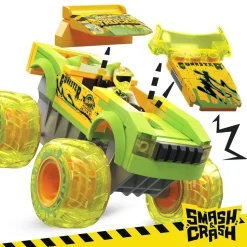 Mega Construx Coche De Bloques De Construccion Coche Monster Trucks Gunkster Hot Wheels * Puzzles Y Construcciones