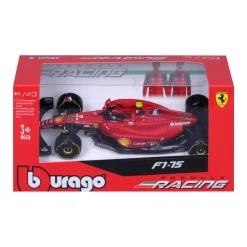 BBURAGO Coche De Ferrari Formula 1 F1-75 Carlos Sainz R&P 1:43 * Coches, Circuitos Y Radiocontrol