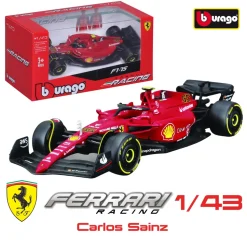 BBURAGO Coche De Ferrari Formula 1 F1-75 Carlos Sainz R&P 1:43 * Coches, Circuitos Y Radiocontrol