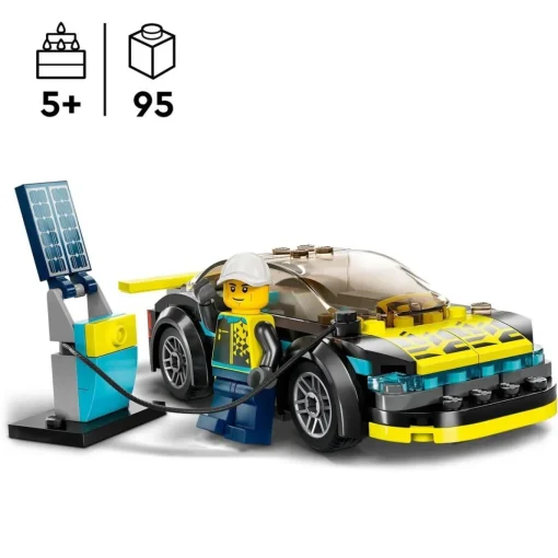 LEGO Coche De Juguete Para Construir Deportivo Electrico Y Mini Figura De Piloto City* Puzzles Y Construcciones