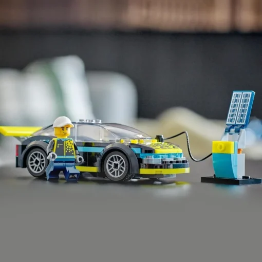 LEGO Coche De Juguete Para Construir Deportivo Electrico Y Mini Figura De Piloto City* Puzzles Y Construcciones