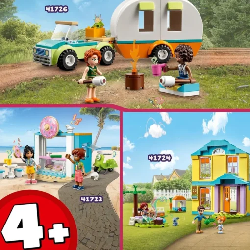 LEGO Coche De Juguete Y Caravana Para Construir Excursion De Vacaciones Friends* Puzzles Y Construcciones