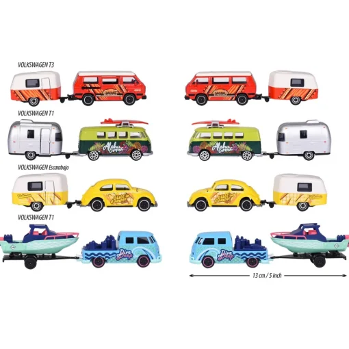 Majorette Coche Volkswagen The Originals Trailer, 4 Surt.* Coches, Circuitos Y Radiocontrol