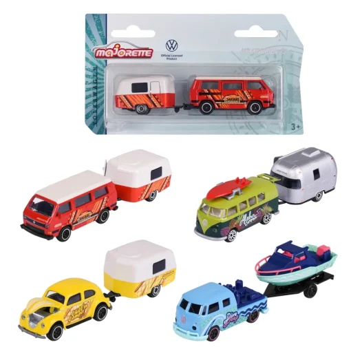 Majorette Coche Volkswagen The Originals Trailer, 4 Surt.* Coches, Circuitos Y Radiocontrol