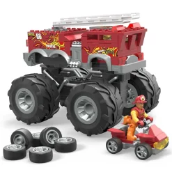 Hot Wheels Conjunto De Construccion Del Monster Truck 5-Alarm De De Mega* Puzzles Y Construcciones