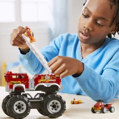 Hot Wheels Conjunto De Construccion Del Monster Truck 5-Alarm De De Mega* Puzzles Y Construcciones