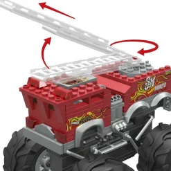 Hot Wheels Conjunto De Construccion Del Monster Truck 5-Alarm De De Mega* Puzzles Y Construcciones