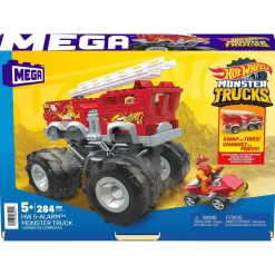 Hot Wheels Conjunto De Construccion Del Monster Truck 5-Alarm De De Mega* Puzzles Y Construcciones