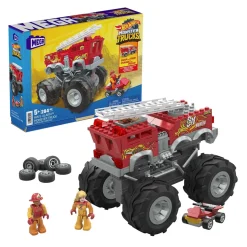 Hot Wheels Conjunto De Construccion Del Monster Truck 5-Alarm De De Mega* Puzzles Y Construcciones