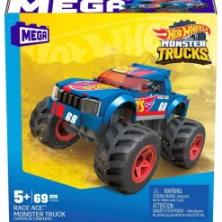 Hot Wheels Conjuntos De Construccion Poderosos Monster Trucks De De Mega* Puzzles Y Construcciones