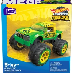 Hot Wheels Conjuntos De Construccion Poderosos Monster Trucks De De Mega* Puzzles Y Construcciones